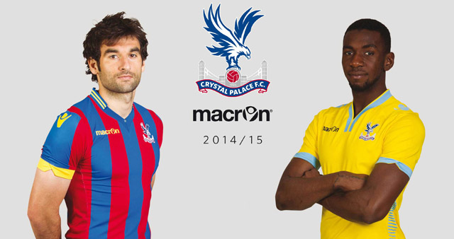 Camisas do Crystal Palace 2014-2015 Macron
