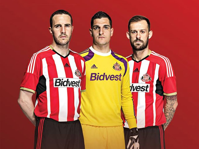 Camisas do Sunderland 2014-2015 Adidas abre