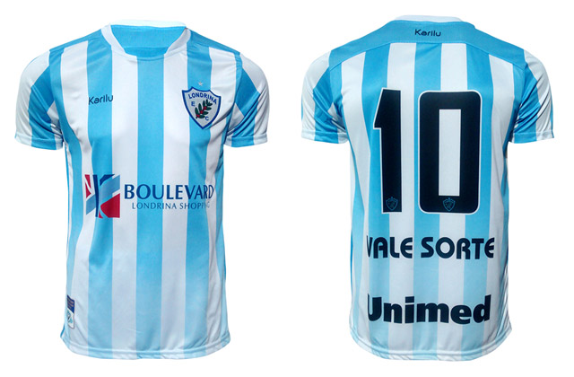 Camisas do Londrina 2014-2015 Karilu Titular