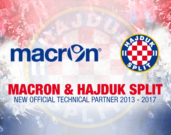 macron_hajduksplit Hajduk Split fecha contrato com a Macron