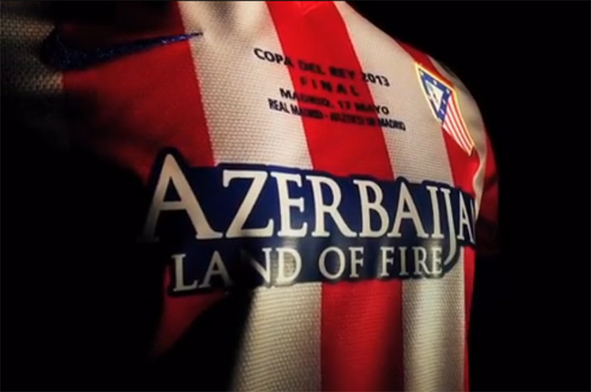 Camisa do Atletico de Madrid para final da Copa do Rey 2013