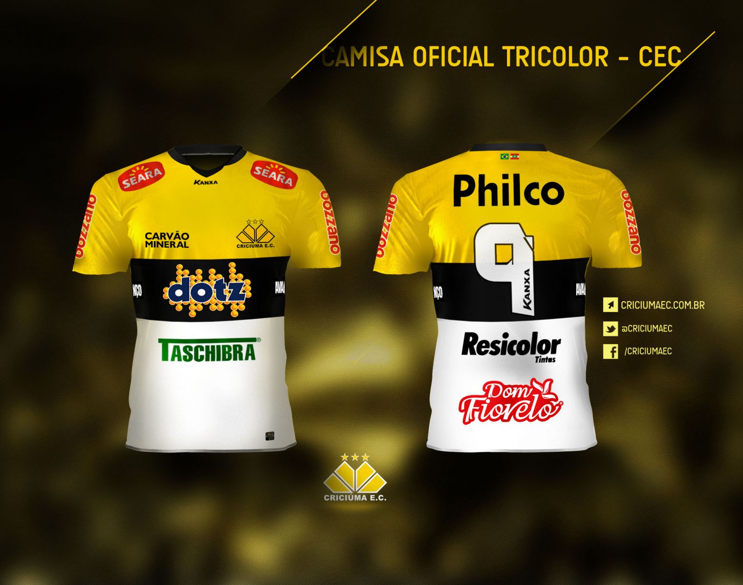 Camisas do Criciúma 2013 Kanxa