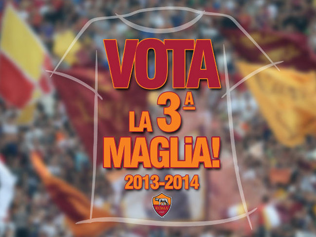 Terceira camisa da Roma 2013-2014 será escolhida por votação
