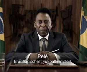 Em comercial, Pelé pede para Alemanha deixar Brasil ganhar a Copa do Mundo capa Em comercial, Pelé pede para Alemanha deixar Brasil ganhar a Copa do Mundo capa