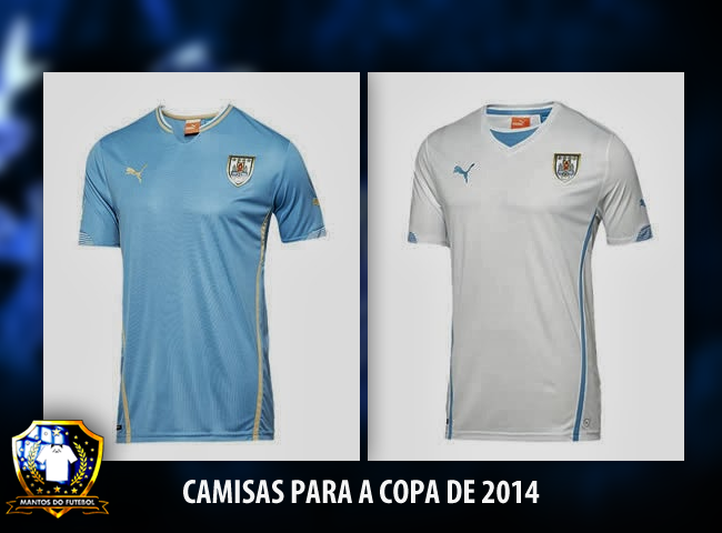 Camisas do Uruguai para a Copa do Mundo 2014