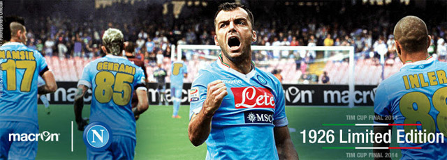Maillot Macron Napoli L. INSIGNE N°24 – Édition Limitée Finale TIM CUP 2014 (Taille L)