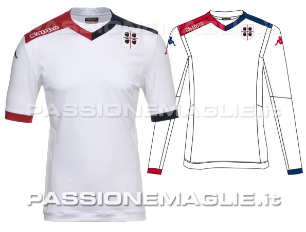 Maillot Kappa Cagliari 2014-2015 Domicile - Cossu #7 - Taille L