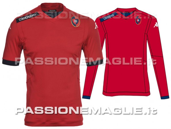 Maillot Kappa Cagliari 2014-2015 Domicile - Cossu #7 - Taille L