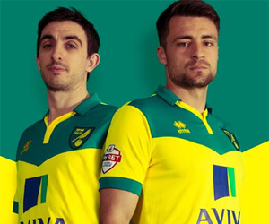Camisas do Norwich City 2014-2015 Errea 2
