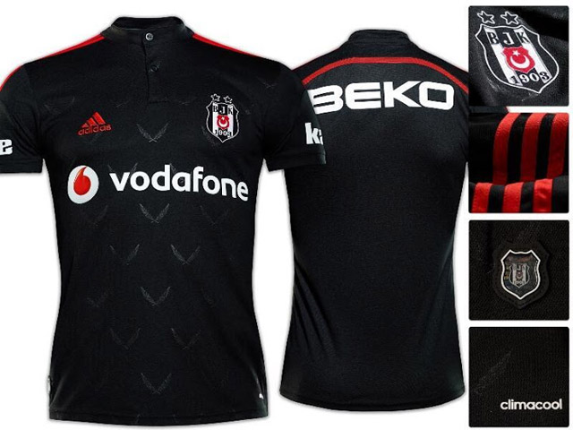 22 Ersan Gülüm Beşiktaş 2014-15 Away (XL) - İstanbul Football Shirts