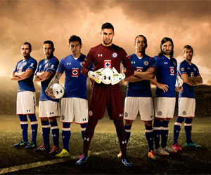 Camisas do Cruz Azul 2014-2015 Under Armour capa Camisas do Cruz Azul 2014-2015 Under Armour capa