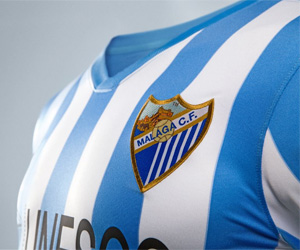 Camisas do Malaga 2014-2015 Nike capa