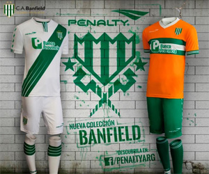 Camisas do Banfield 2014-2015 Penalty capa Camisas do Banfield 2014-2015 Penalty capa