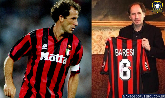 Camisas aposentadas -Franco Baresi camisa 6 milan