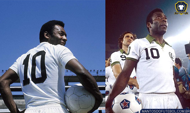 Pelé camisa 10 santos cosmos camisas aposentadas