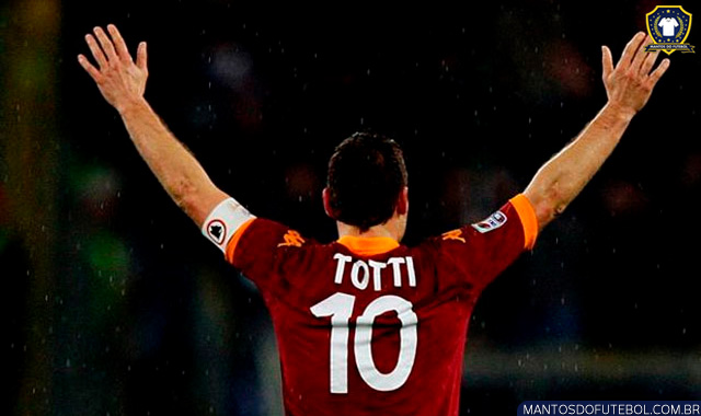 Camisas aposentadas - Totti camisa 10 Roma