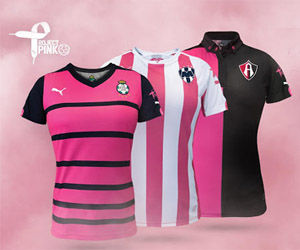 Puma apresenta camisas do projeto rosa para clubes mexicanos capa