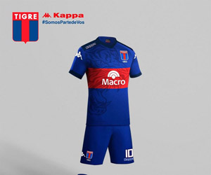 Camisas do Tigre da Argentina 2015 Kappa capa