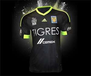 Terceira camisas do Tigres UANL 2015 Adidas capa