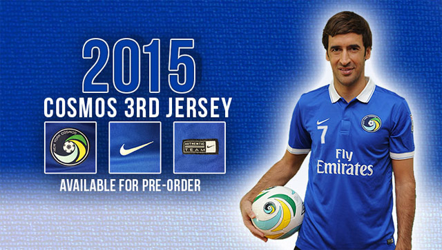 Terceira camisa do New York Cosmos 2015 Nike Raul