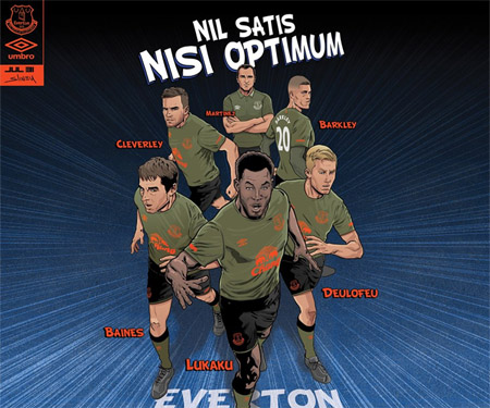 Camisas do Everton 2015-2016 Umbro Terceira capa