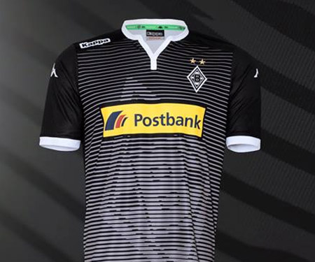 terceira camisa do Borussia Mönchengladbach 2015-2016 Kappa capa terceira camisa do Borussia Mönchengladbach 2015-2016 Kappa capa