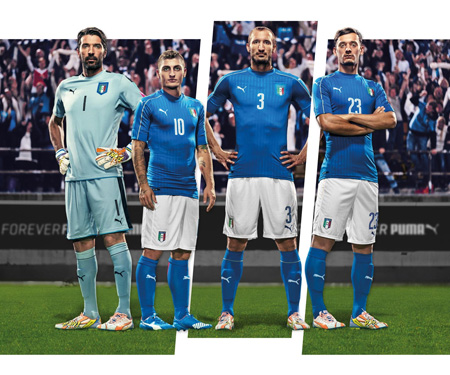Camisas da Itália 2016 Eurocopa Puma capa Camisas da Itália 2016 Eurocopa Puma