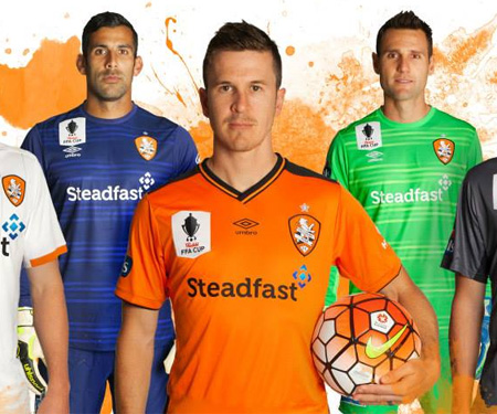 Camisas do Brisbane Roar 2015-2016 Umbro