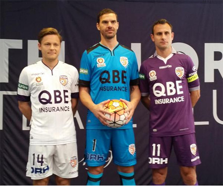 Camisas do Perth Glory 2015-2016 Macron