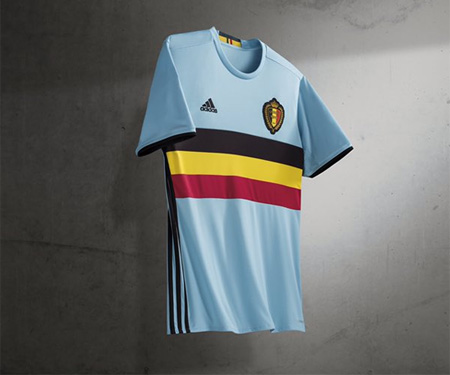 Camisas da Bélgica 2016 Eurocopa Adidas Reserva capa