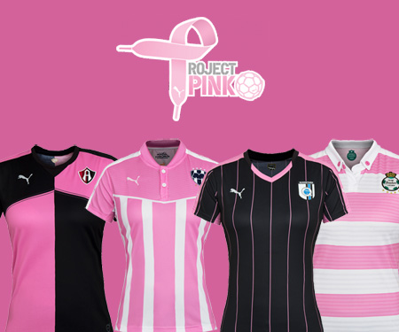 Project Pink 2015 Equipes Puma no México lançam camisas capa