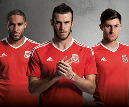 Camisas de País de Gales 2016 Eurocopa Adidas capa