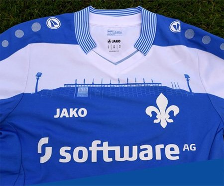 Darmstadt lança camisa para o estádio Böllenfalltor c