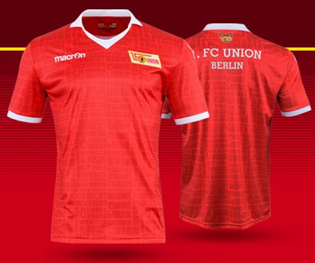 Camisa de 50 anos do Union Berlin 2016 Macron capa