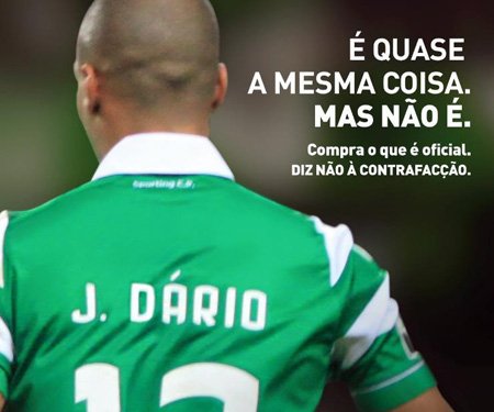 Sporting erra nome de jogadores para alertar sobre falsificação capa