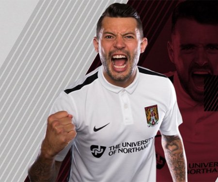 Camisas do Northampton Town FC 2016-2017 Nike capa