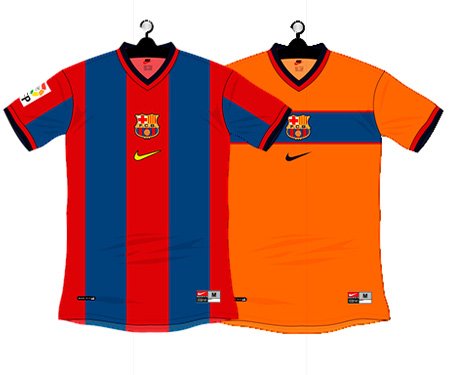 Todas as camisas do Barcelona feitas pela Nike capa