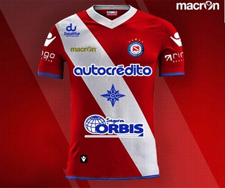 Terceira camisa do Argentinos Juniors 2017 Macron capa
