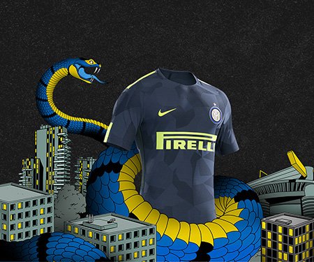 Terceira camisa da Inter de Milão 2017-2018 Nike capa