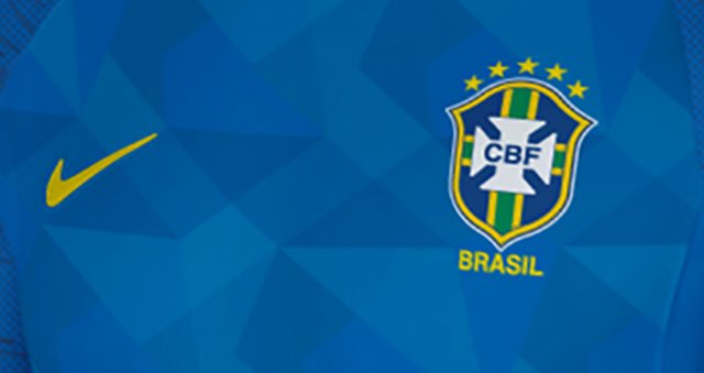 Camisa azul do Brasil 2018 abre