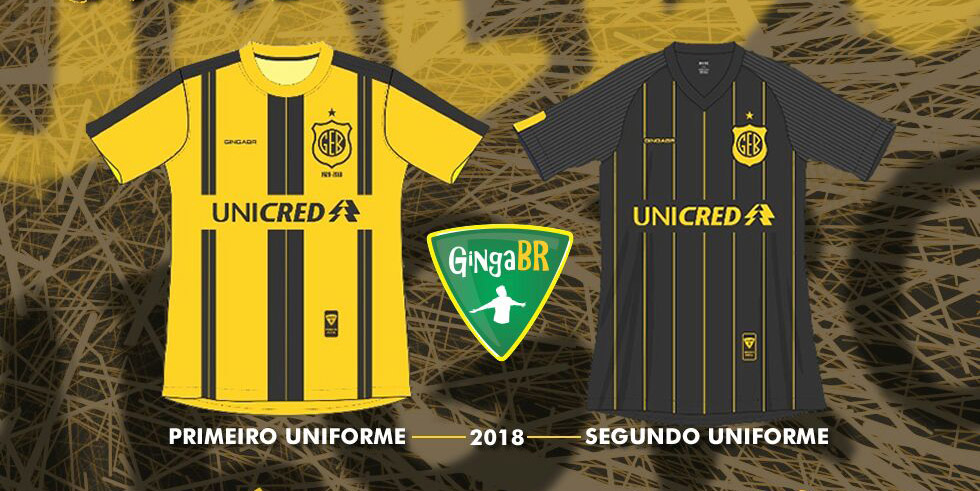 Camisas do GE Bagé 2018 GingaBR abre