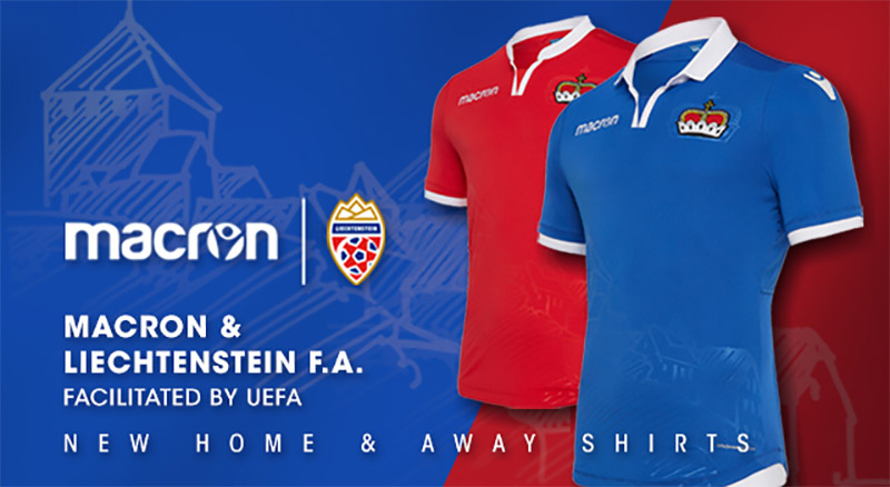 Camisas de Liechtenstein 2018-2020 Macron Camisas de Liechtenstein 2018-2020 Macron