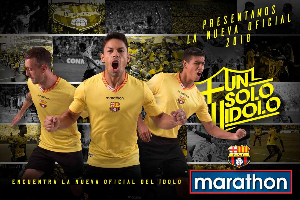 Camisas do Barcelona de Guayaquil 2018 Marathon