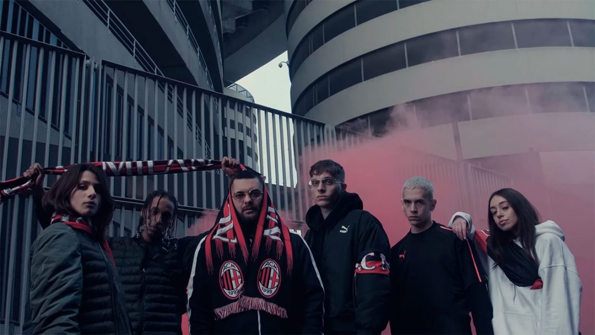 Rapper italiano lança teaser de parceria entre Milan e PUMA
