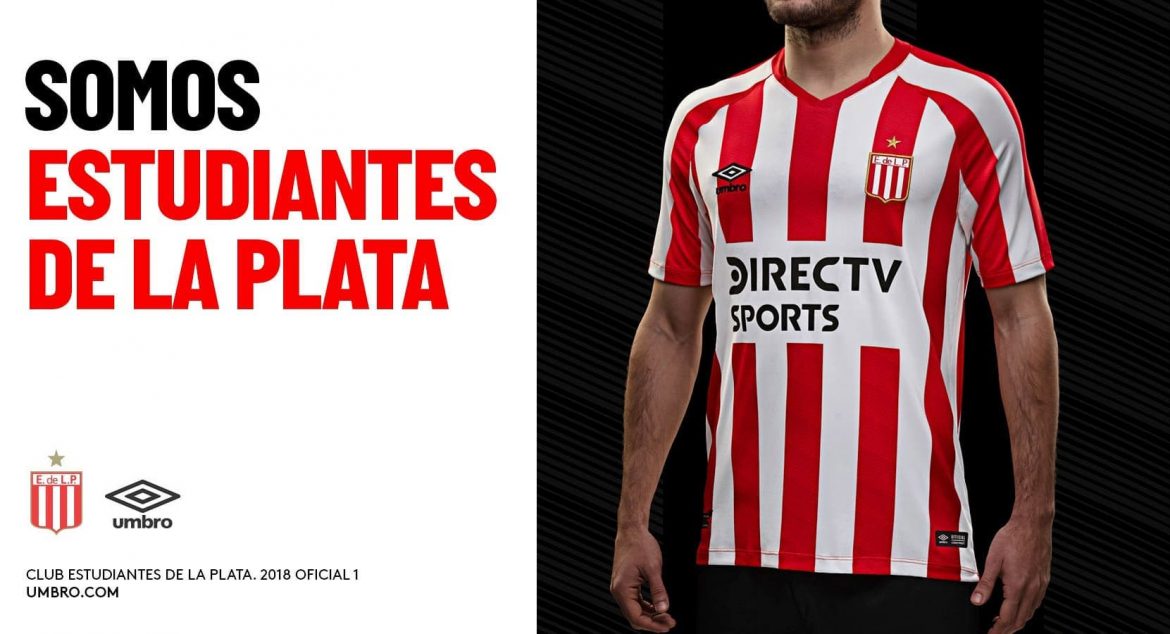 Camisas do Estudiantes 2018-2019 Umbro Titular abre