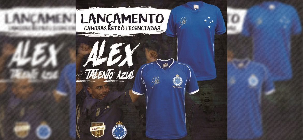 Cruzeiro lança camisas retrô em homenagem a Alex