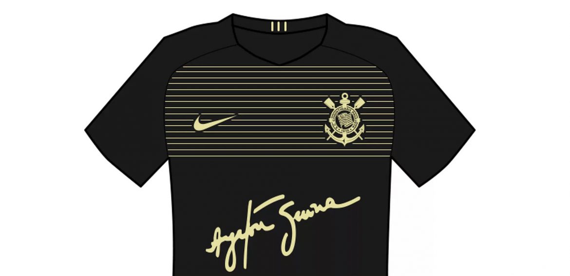 Terceira camisa do Corinthians Ayrton Senna Terceira camisa do Corinthians Ayrton Senna