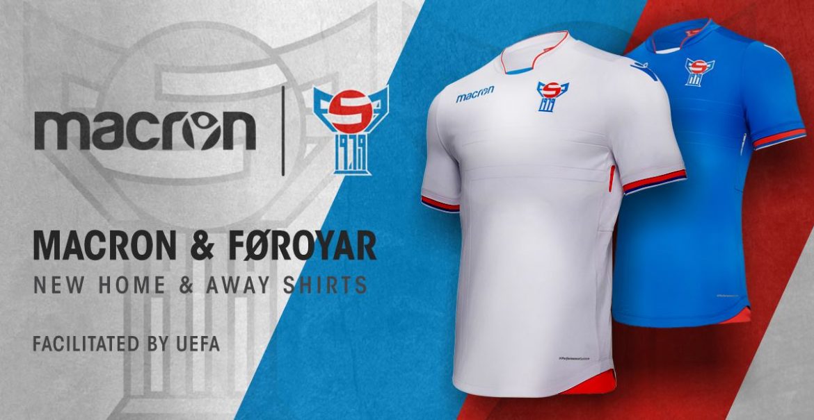 Camisas da Ilhas Faroé 2018-2019 Macron