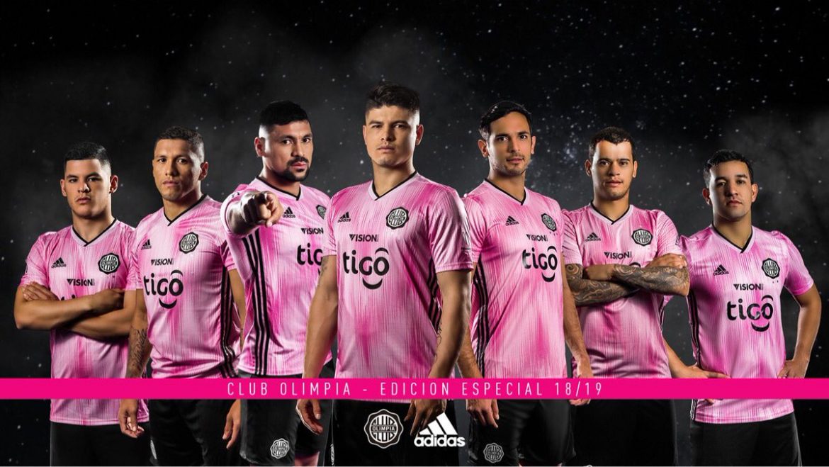 Camisa Outubro Rosa do Olimpia 2018 Adidas