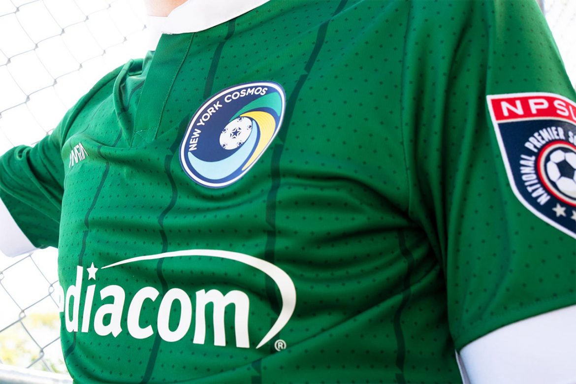 Camisas do New York Cosmos 2018-2019 Inaria Verde abre Camisas do New York Cosmos 2018-2019 Inaria Verde abre